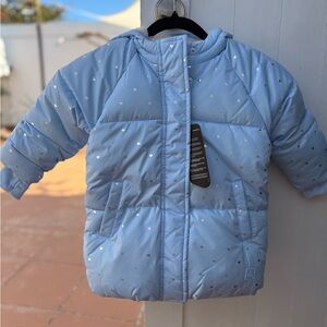 GAP Baby Blue Fleece-Lined winter Jacket